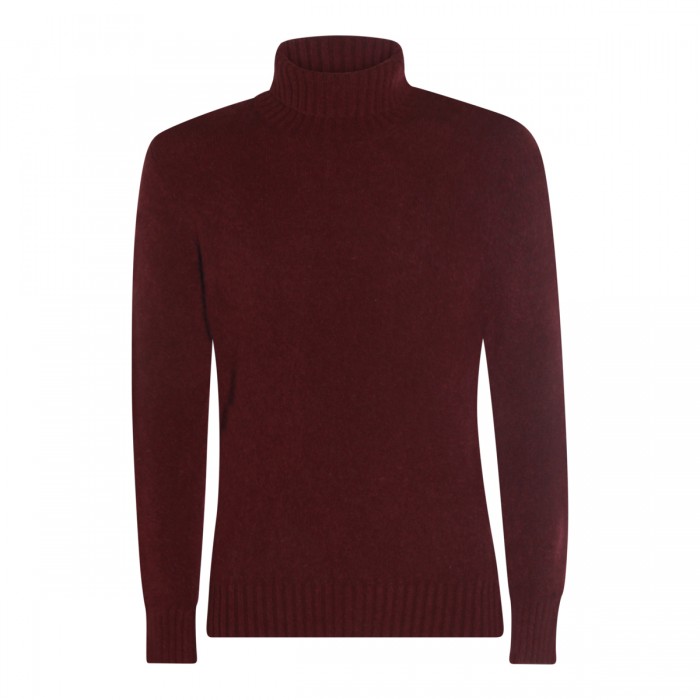 DARK RED WOOL KNITWEAR