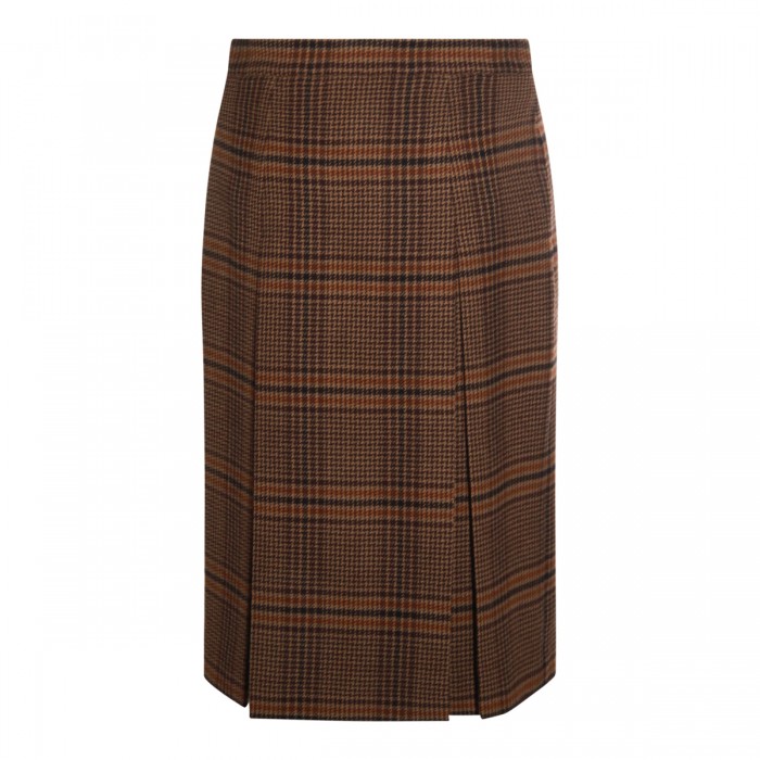 BROWN WOOL SKIRT 2