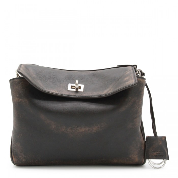 DARK BROWN LEATHER RODEO...