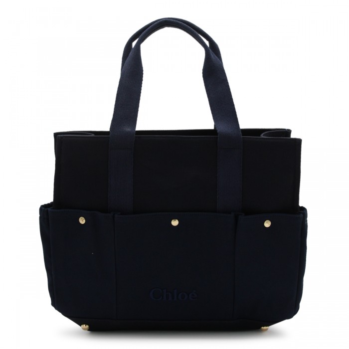 DARK BLUE COTTON TOTES