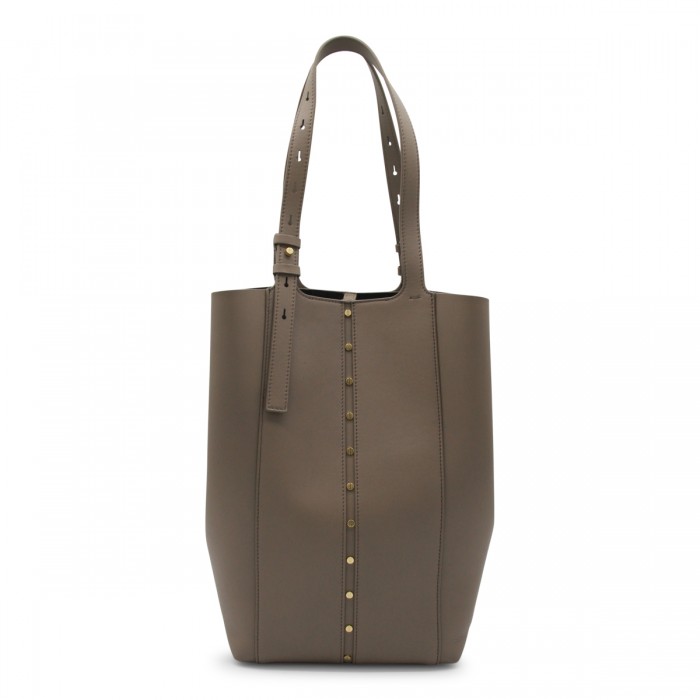 BEIGE LEATHER TOTES