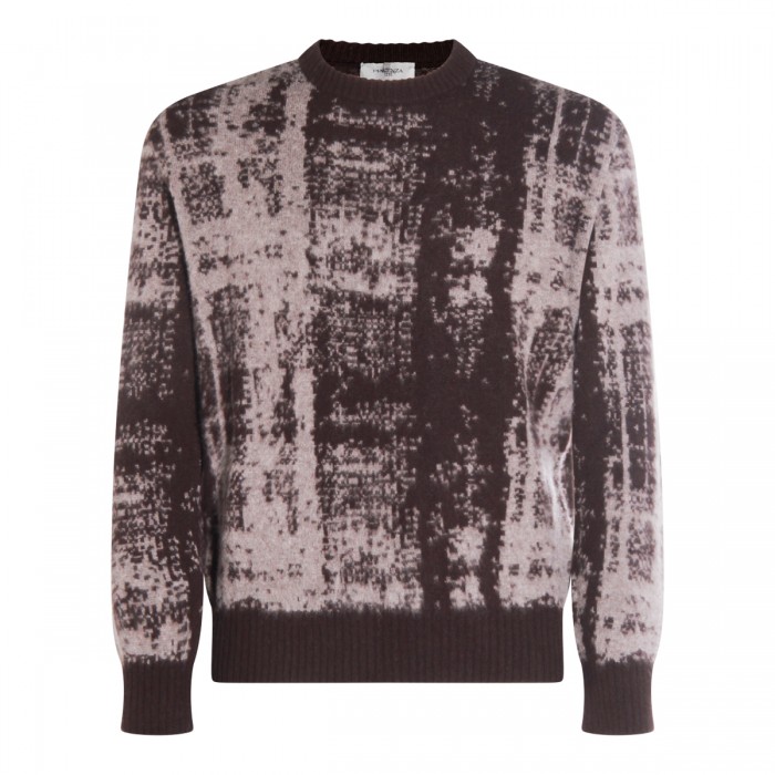 BROWN WOOL KNITWEAR