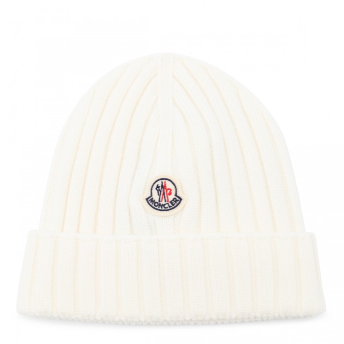 WHITE WOOL HAT