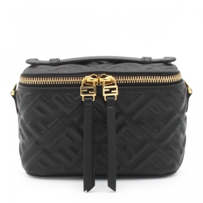 BLACK LEATHER VANITY TOP...