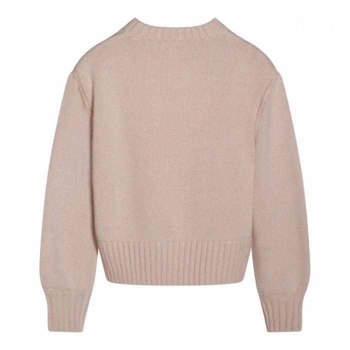 BEIGE WOOL KNITWEAR