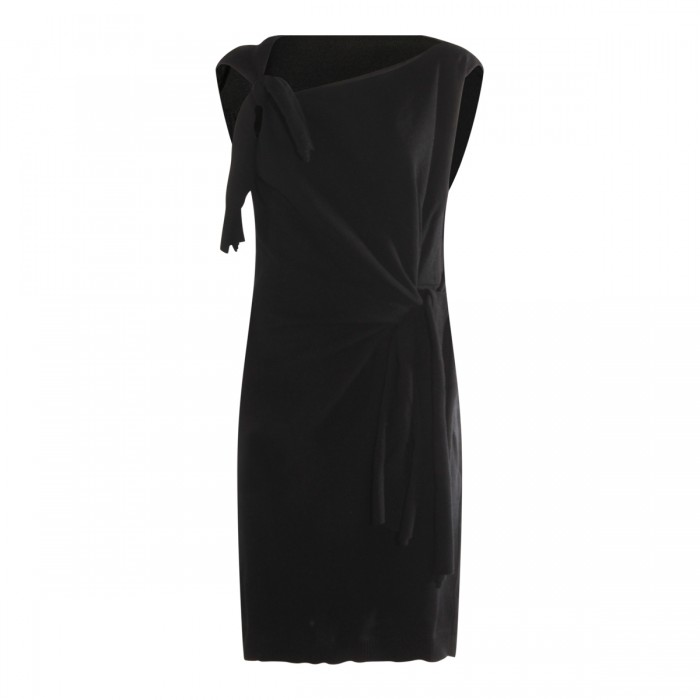BLACK WOOL DRESS