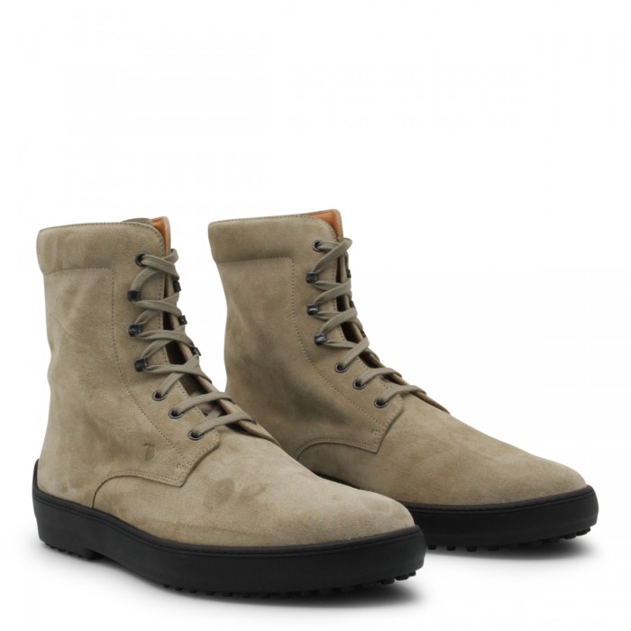 TAUPE LEATHER BOOTS 2