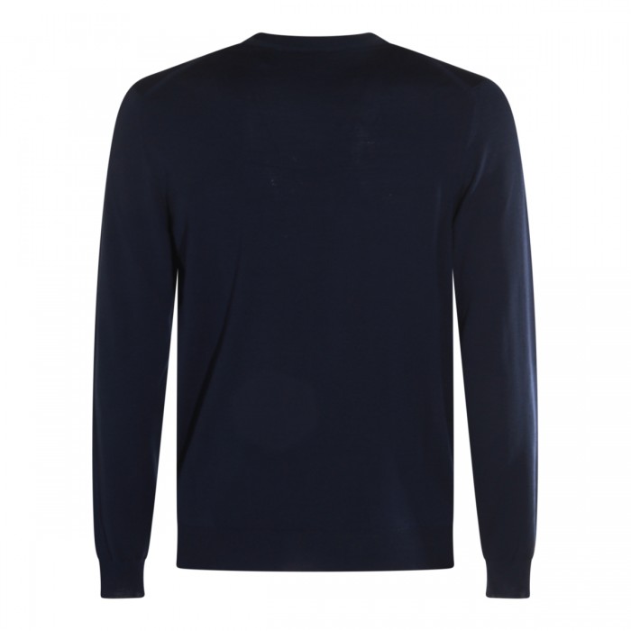 DARK BLUE WOOL KNITWEAR 2