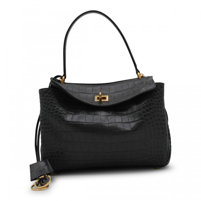 BLACK LEATHER RODEO S TOP...