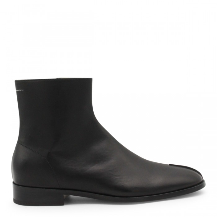 BLACK LEATHER BOOTS