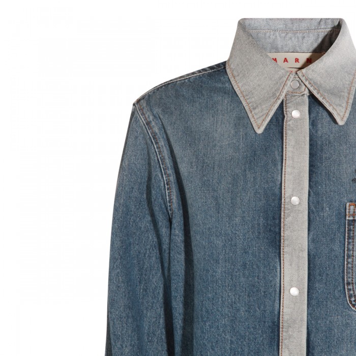 BLUE DENIM COTTON SHIRT 2
