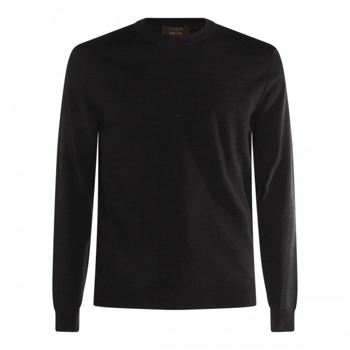 BLACK WOOL KNITWEAR