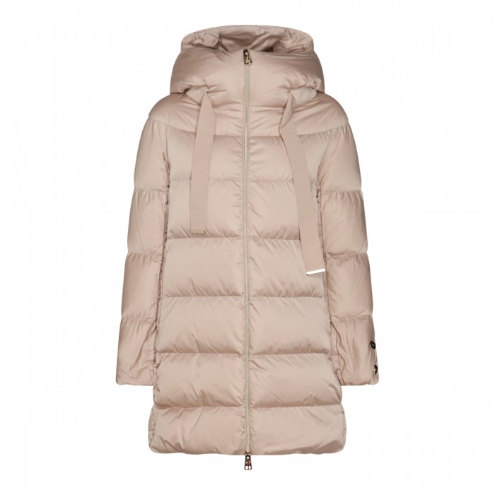 BEIGE PUFFER DOWN JACKET