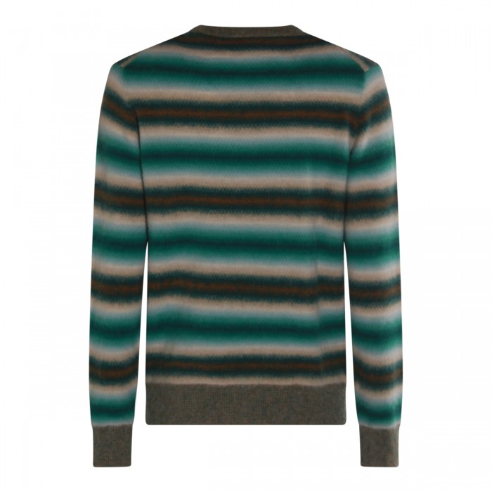 MULTICOLOR GREEN WOOL KNITWEAR 2