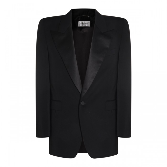 BLACK WOOL BLAZER