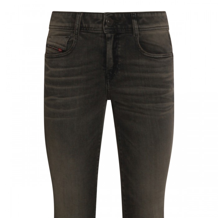 GREY COTTON DENIM JEANS 2
