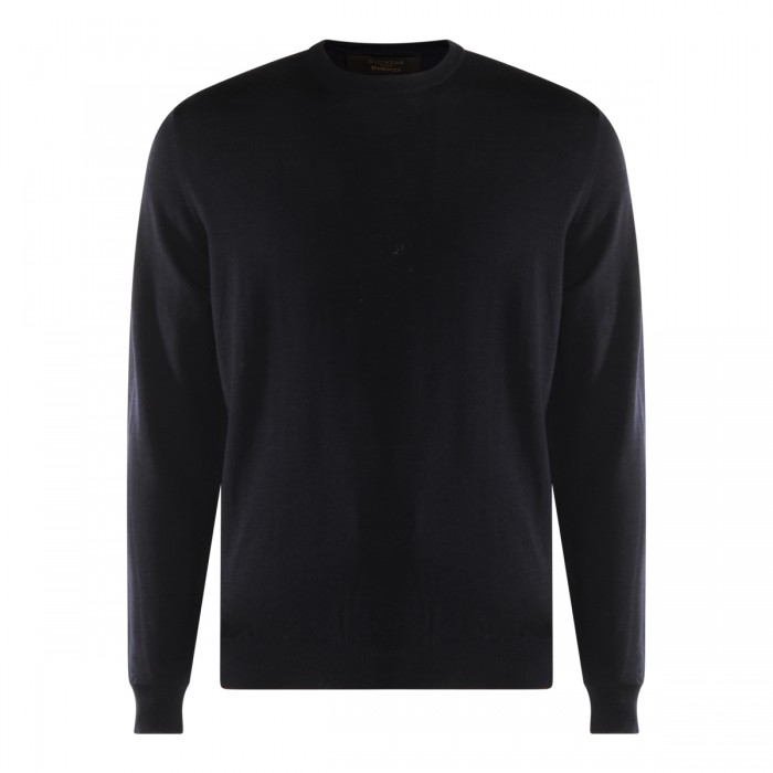 DARK BLUE WOOL KNITWEAR