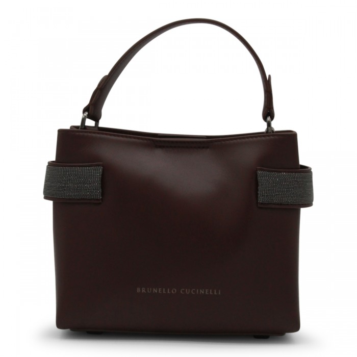 DARK BROWN LEATHER...