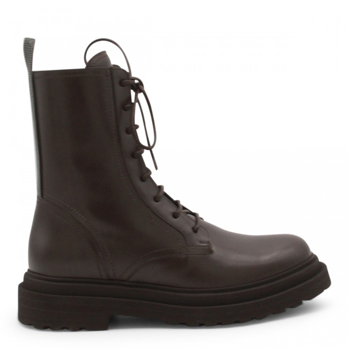 BROWN LEATHER BOOTS