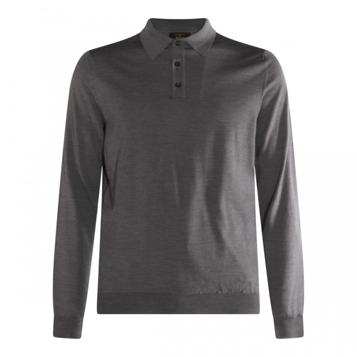 GREY WOOL KNITWEAR