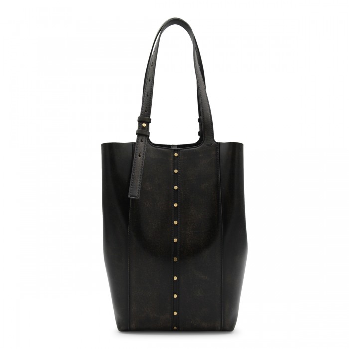 BLACK LEATHER TOTES