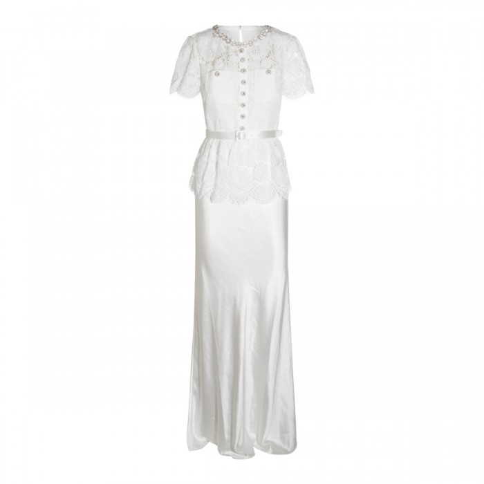 WHITE COTTON MAXI DRESS