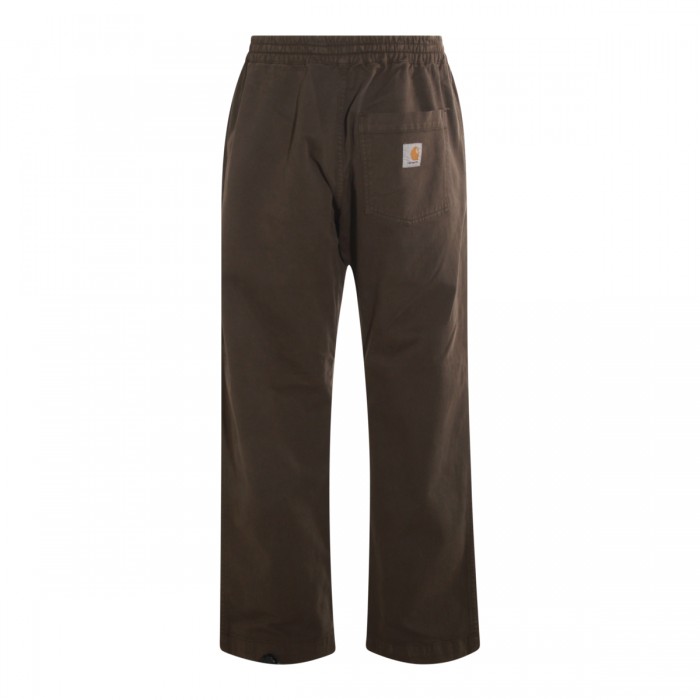 DARK BROWN COTTON PANTS 2