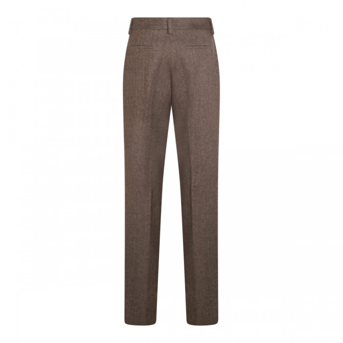 BROWN WOOL TIMO PANTS 2