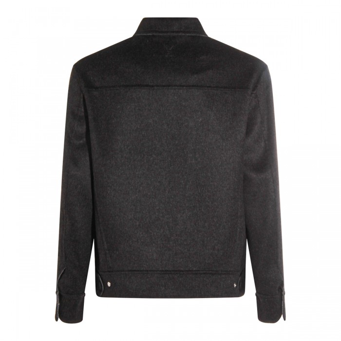 GREY WOOL CASUAL JACKET 2