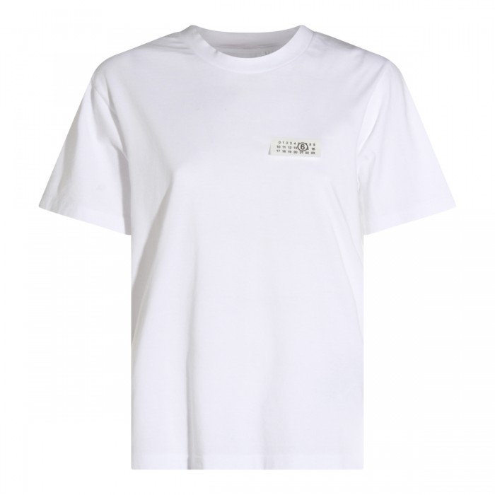 WHITE COTTON T-SHIRT