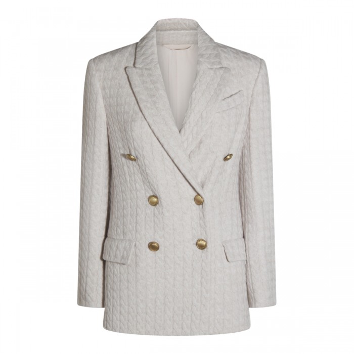 WHITE CASHMERE BLAZER