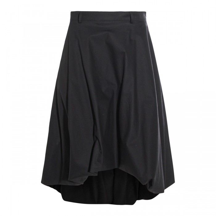 BLACK COTTON SKIRT