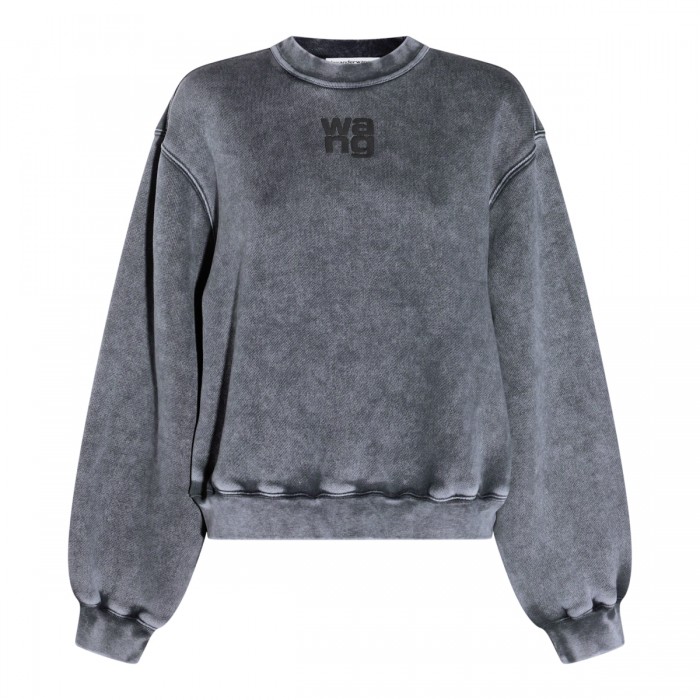 GREY COTTON SWEATSHIRT
