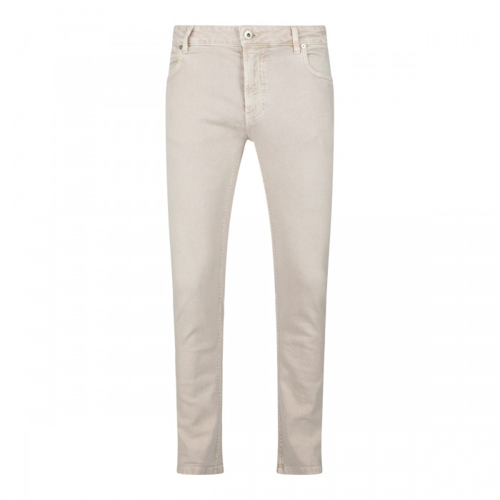 SAND COTTON JEANS