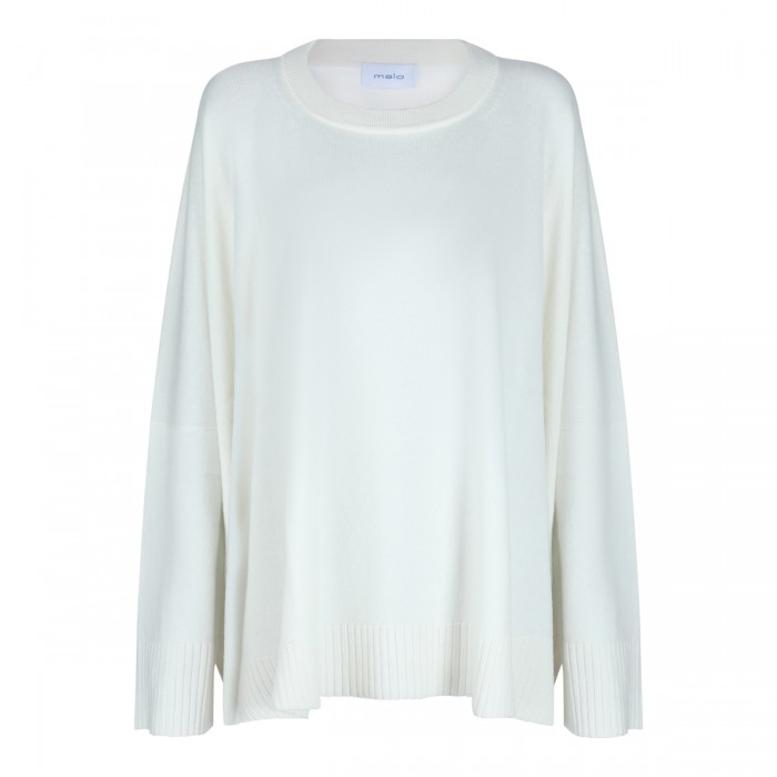 WHITE CASHMERE KNITWEAR