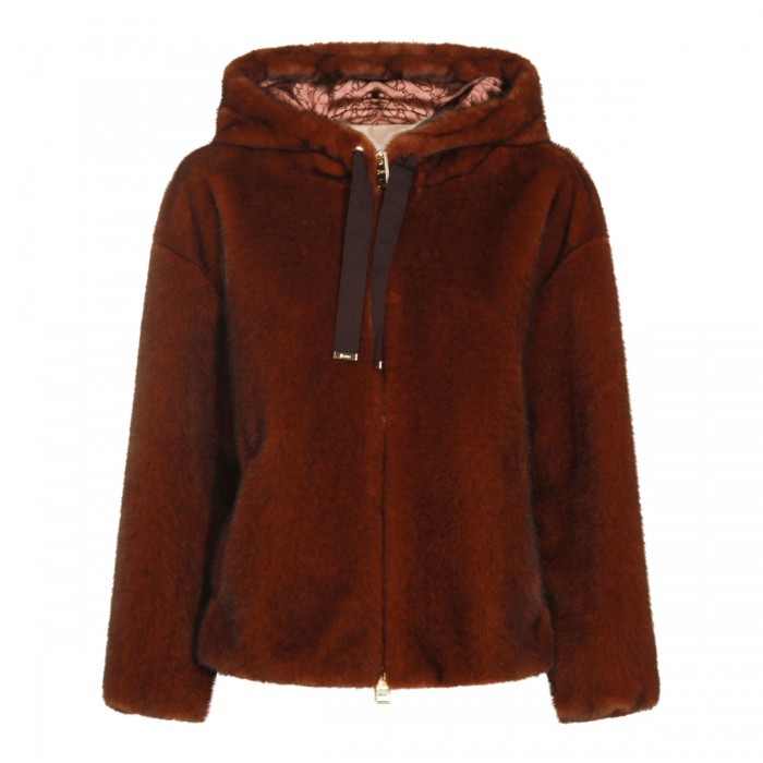 DARK BROWN COTTON CASUAL...