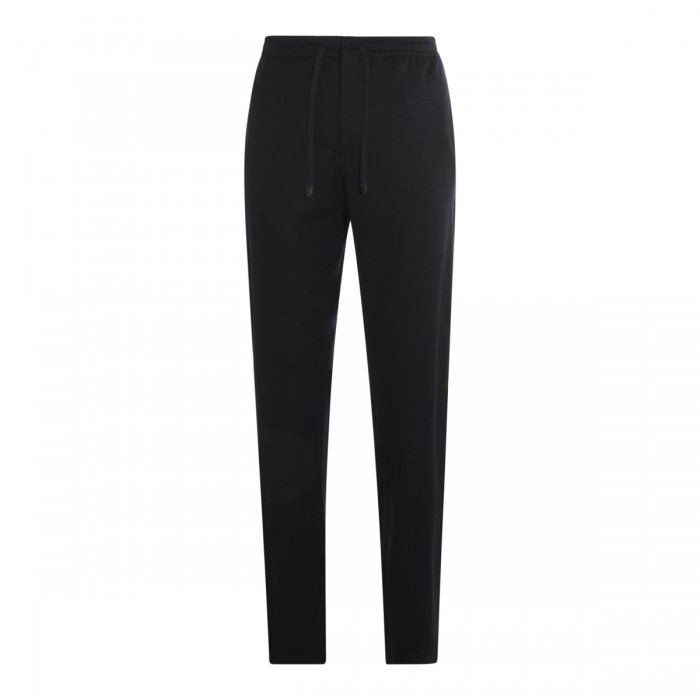 BLACK WOOL PANTS