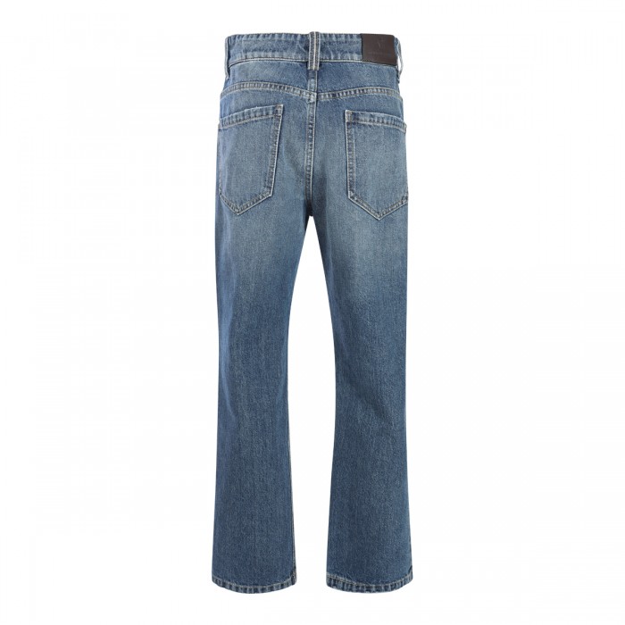 BLUE COTTON DENIM JEANS 2