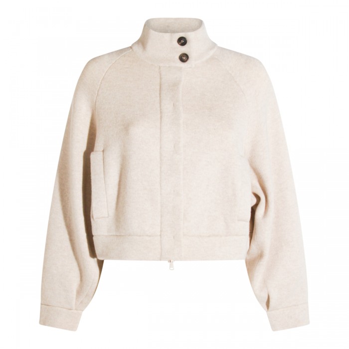 LIGHT BEIGE CASHMERE KNITWEAR