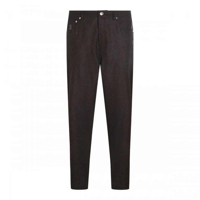 BROWN WOOL PANTS