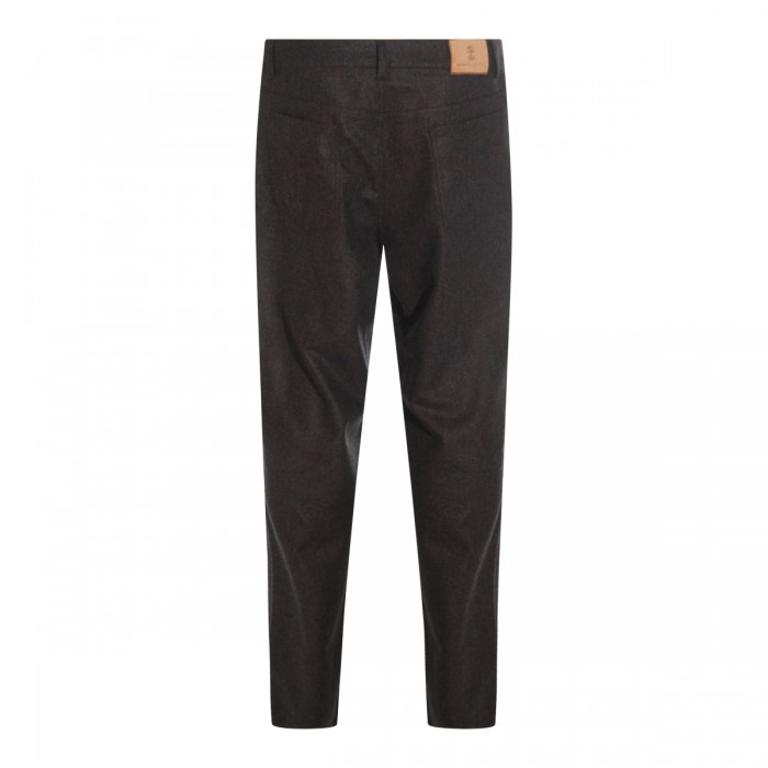 BROWN WOOL PANTS 2