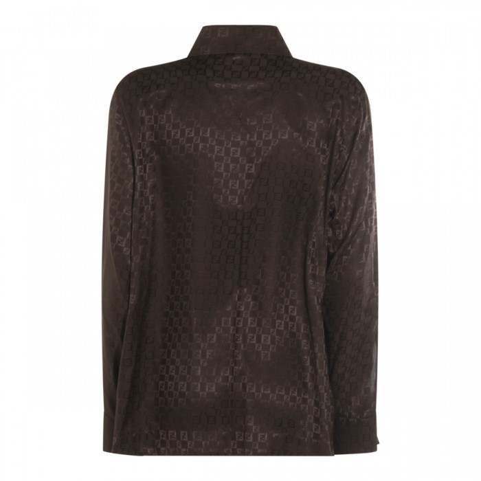 BROWN SILK SHIRT 2
