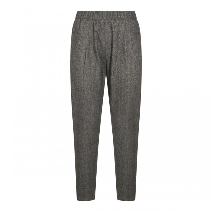 GREY WOOL RIESI PANTS