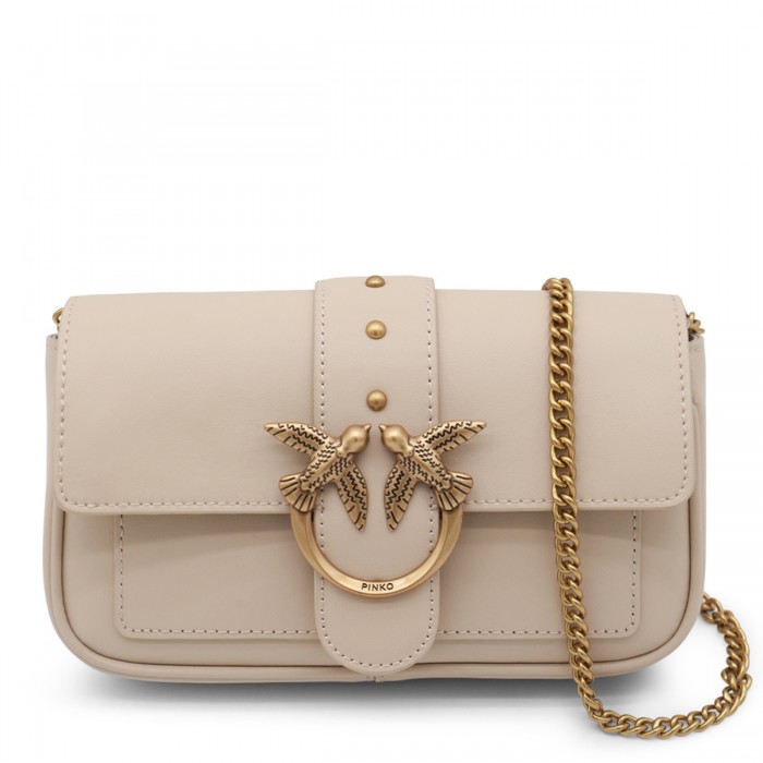 BEIGE LEATHER LOVE ONE...