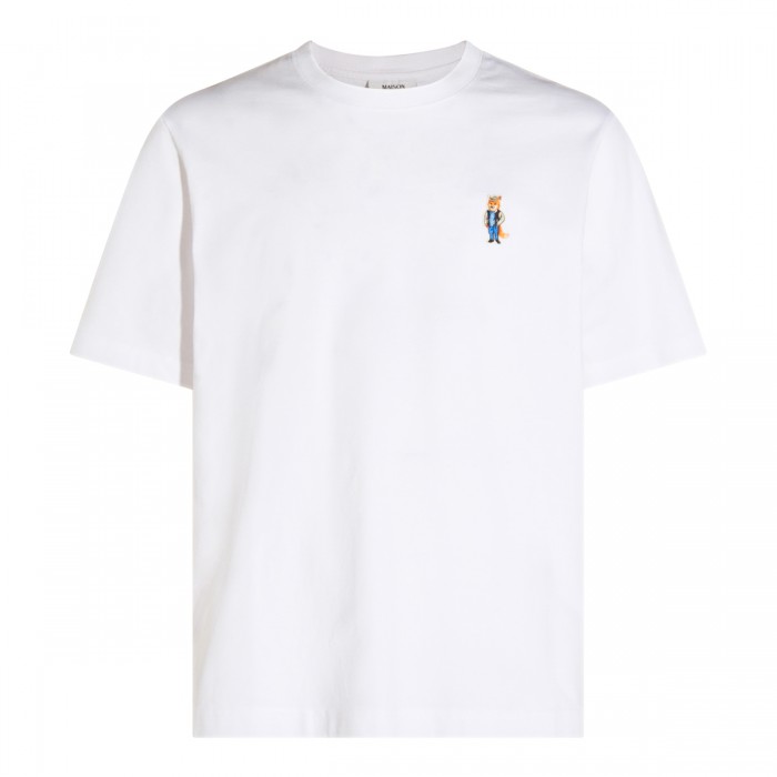WHITE COTTON SEASONAL T-SHIRT