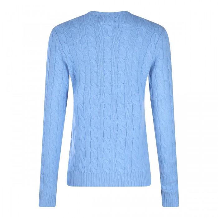 LIGHT BLUE WOOL KNITWEAR 2