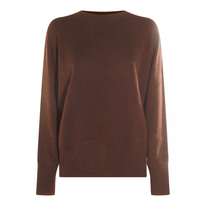 BROWN WOOL KNITWEAR