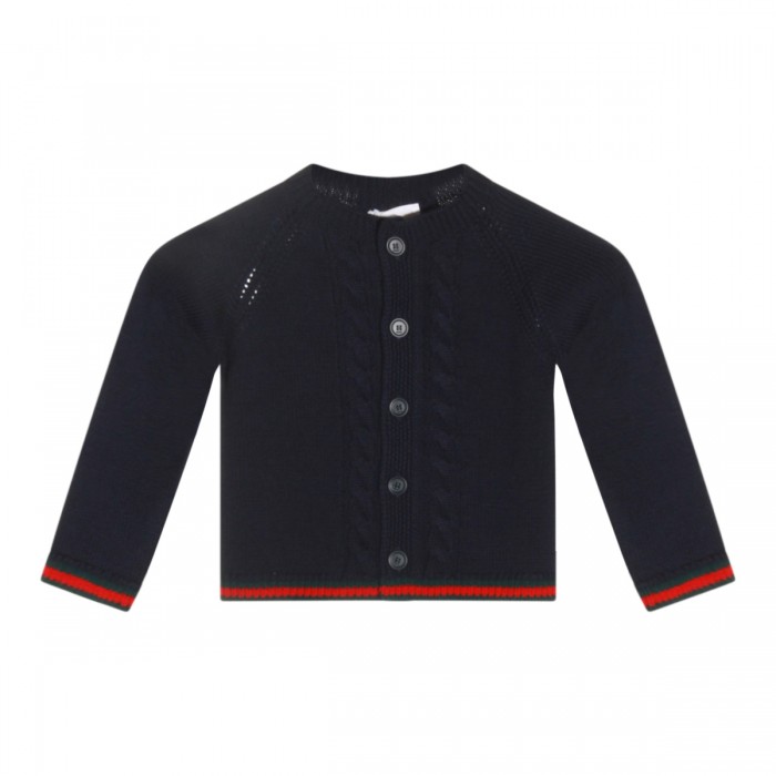 BLUE WOOL KNITWEAR