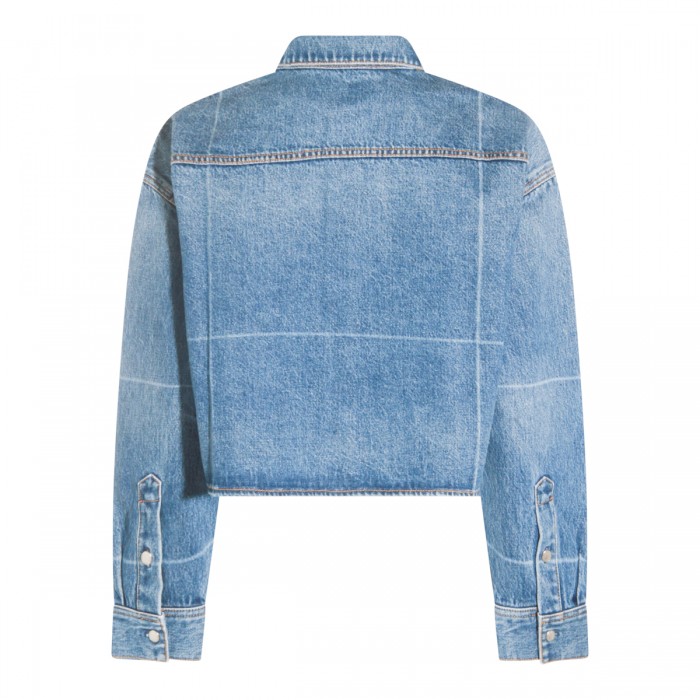 BLUE COTTON DENIM SHIRT 2