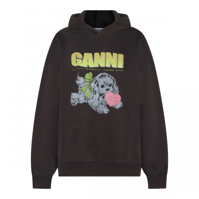 DARK GREY COTTON SWEATSHIRT